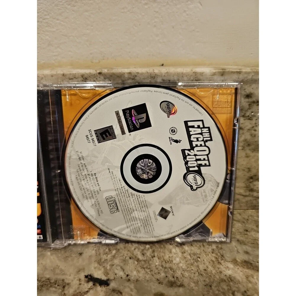 NHL FaceOff 2001 PS1 PlayStation 1 + Reg Card - Complete CIB Game Hockey Sony